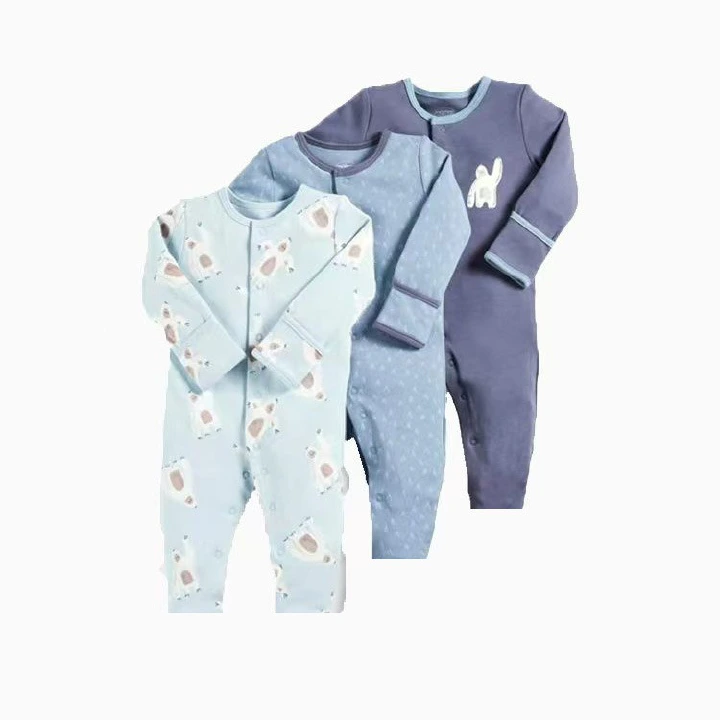 3pcs/lots Long Sleeve Baby Bodysuits Romper for Baby Newborn Romper Cotton Clothes Sets for Baby Girl Boy Clothes Cartoon Ropa Jumpsuits Baby Clothes 6M-24M