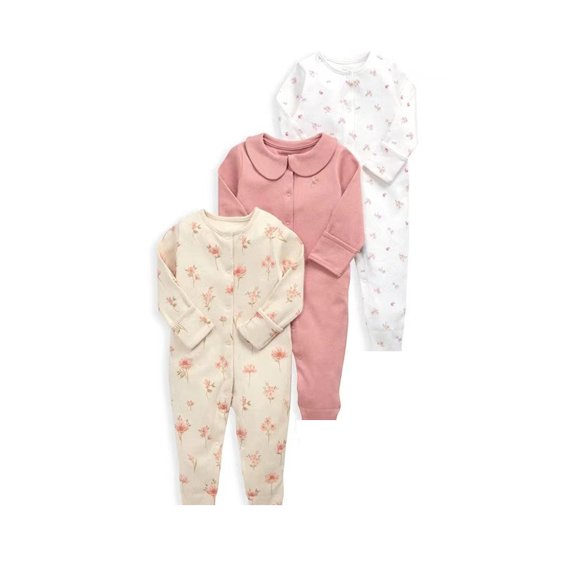 3pcs/lots Long Sleeve Romper Baby Bodysuits Newborn Cotton Romper Clothes Sets Baby Girl Boy Clothes Cartoon Ropa Jumpsuits Baby Clothes 6M-24M