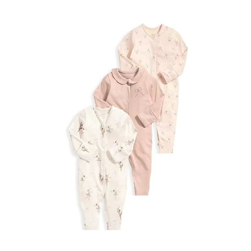 3pcs/lots Newborn Baby Romper Long Sleeve Baby Bodysuits Romper for Baby Cotton Clothes Sets for Baby Girl Boy Clothes Cartoon Jumpsuits Baby Clothes