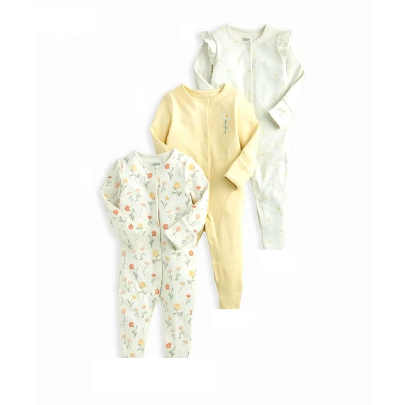 3pcs/lots Long Sleeve Baby Bodysuits Romper for Baby Newborn Cotton Romper Clothes Sets Baby Girl Boy Clothes Cartoon Ropa Jumpsuits Baby Clothes 6M-24M
