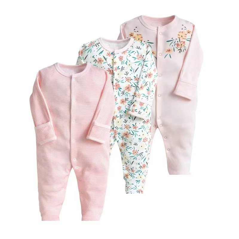 3pcs/lots Long Sleeve Baby Bodysuits Romper for Baby Newborn Romper Cotton Clothes Sets for Baby Girl Boy Clothes Cartoon Ropa Jumpsuits Baby Clothes 6M-24M