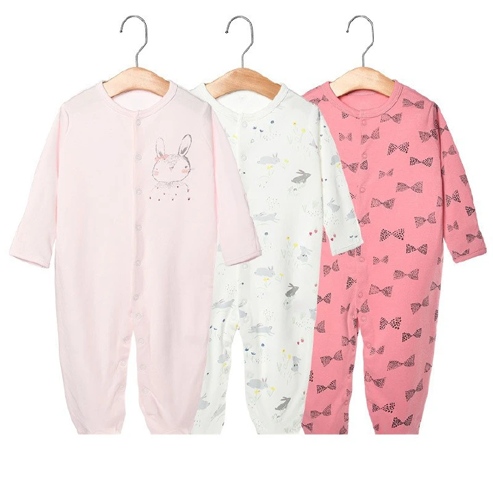 3pcs/lots Newborn Baby Romper Long Sleeve Baby Romper Bodysuits for Baby Cotton Clothes Sets for Baby Girl Boy Clothes Cartoon Jumpsuits Baby Clothes