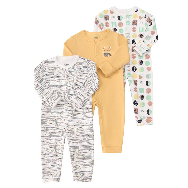 3pcs/lots Newborn Baby Romper Long Sleeve Baby Romper Bodysuits for Baby Cotton Clothes Sets for Baby Girl Boy Clothes Cartoon Jumpsuits Baby Clothes