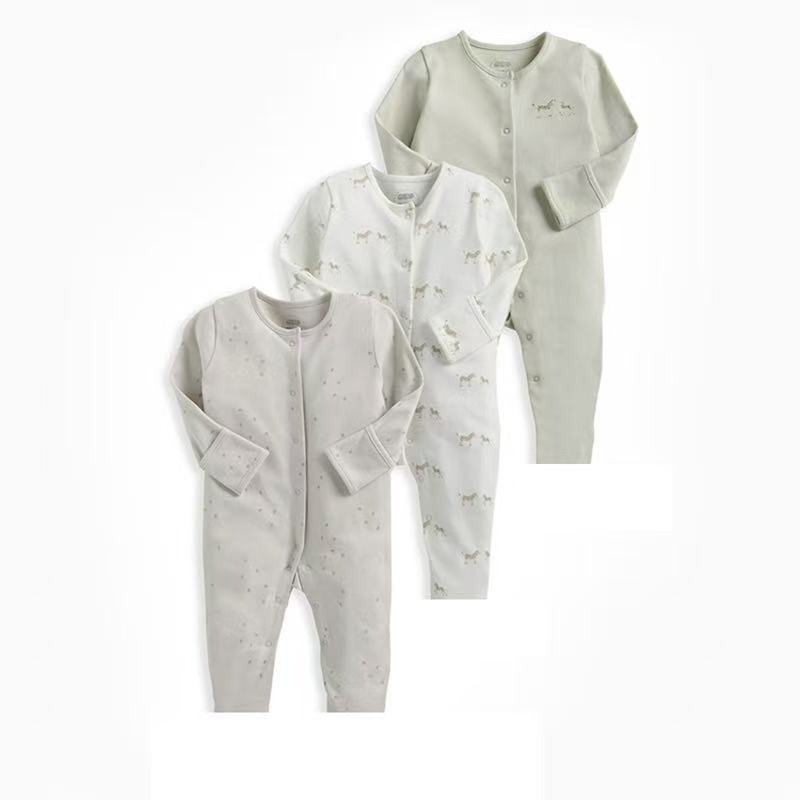 3pcs/lots Long Sleeve Baby Bodysuits Romper for Baby Newborn Romper Cotton Clothes Sets for Baby Girl Boy Clothes Cartoon Ropa Jumpsuits Baby Clothes 6M-24M