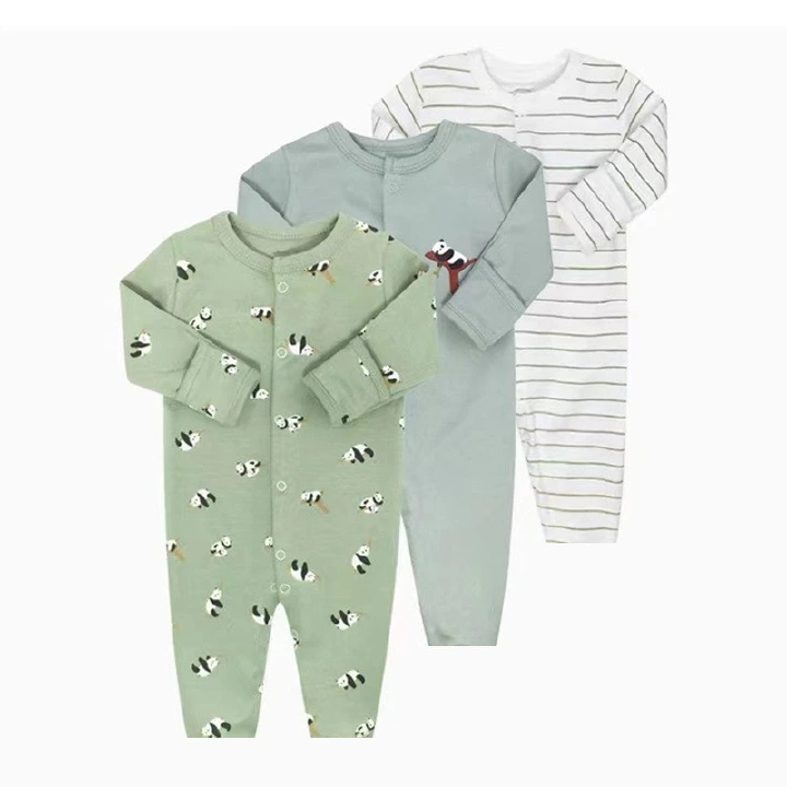3pcs/lots Newborn Baby Romper Long Sleeve Baby Bodysuits Romper for Baby Cotton Clothes Sets for Baby Girl Boy Clothes Cartoon Jumpsuits Baby Clothes