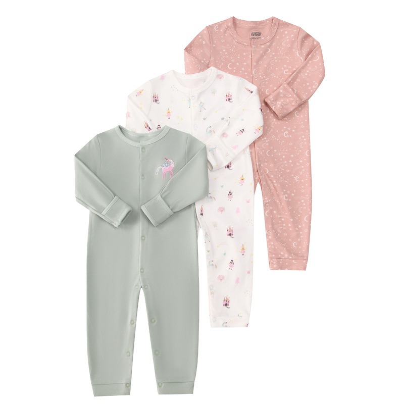3pcs/lots Long Sleeve Romper Baby Bodysuits Newborn Cotton Romper Clothes Sets Baby Girl Boy Clothes Cartoon Ropa Jumpsuits Baby Clothes 6M-24M