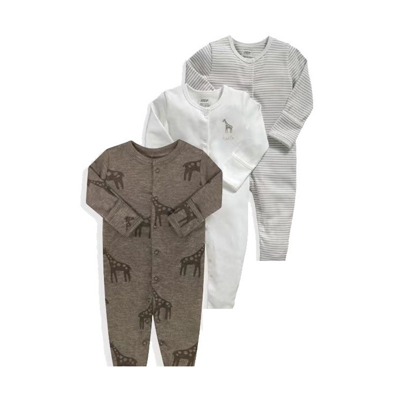 3pcs/lots Long Sleeve Baby Bodysuits Romper for Baby Newborn Romper Cotton Clothes Sets for Baby Girl Boy Clothes Cartoon Ropa Jumpsuits Baby Clothes 6M-24M