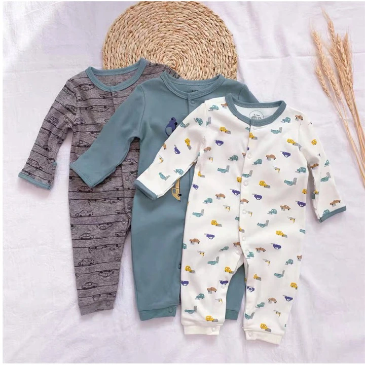 3pcs/lots Newborn Baby Romper Long Sleeve Baby Romper Bodysuits for Baby Cotton Clothes Sets for Baby Girl Boy Clothes Cartoon Jumpsuits Baby Clothes