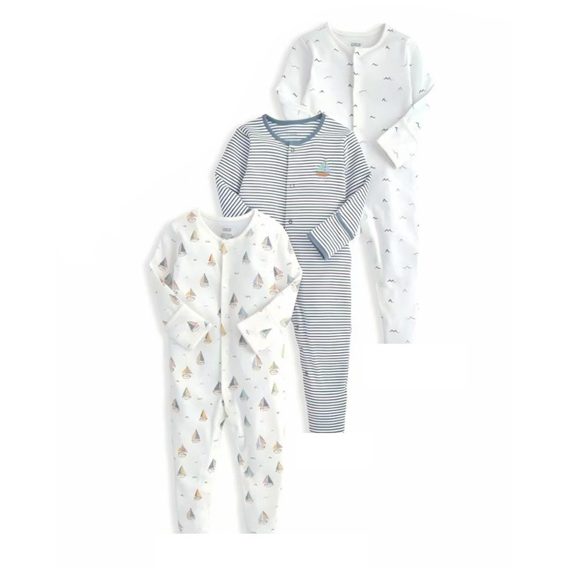 3pcs/lots Long Sleeve Baby Bodysuits Romper for Baby Newborn Romper Cotton Clothes Sets for Baby Girl Boy Clothes Cartoon Ropa Jumpsuits Baby Clothes 6M-24M