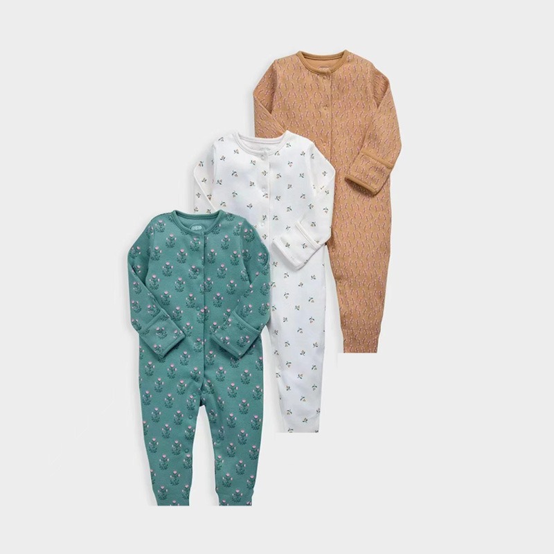3pcs/lots Long Sleeve Romper Baby Bodysuits Newborn Cotton Romper Clothes Sets Baby Girl Boy Clothes Cartoon Ropa Jumpsuits Baby Clothes 6M-24M