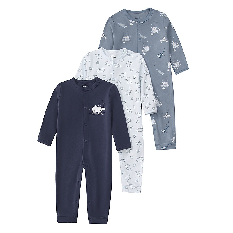 3pcs/lots Newborn Baby Romper Long Sleeve Baby Romper Bodysuits for Baby Cotton Clothes Sets for Baby Girl Boy Clothes Cartoon Jumpsuits Baby Clothes