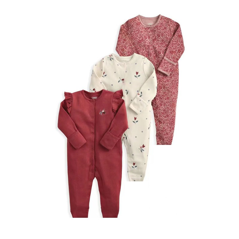 3pcs/lots Long Sleeve Baby Bodysuits Romper for Baby Newborn Cotton Romper Clothes Sets Baby Girl Boy Clothes Cartoon Ropa Jumpsuits Baby Clothes 6M-24M