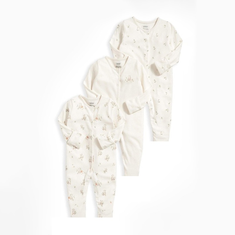 3pcs/lots Long Sleeve Baby Bodysuits Romper for Baby Newborn Romper Cotton Clothes Sets for Baby Girl Boy Clothes Cartoon Ropa Jumpsuits Baby Clothes 6M-24M