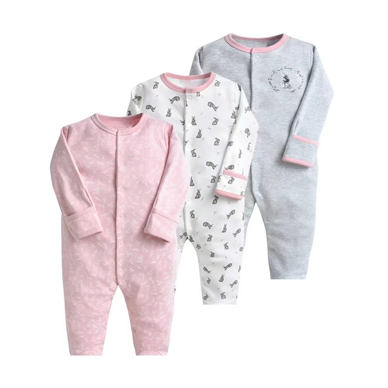 3pcs/lots Long Sleeve Baby Bodysuits Romper for Baby Newborn Romper Cotton Clothes Sets for Baby Girl Boy Clothes Cartoon Ropa Jumpsuits Baby Clothes 6M-24M