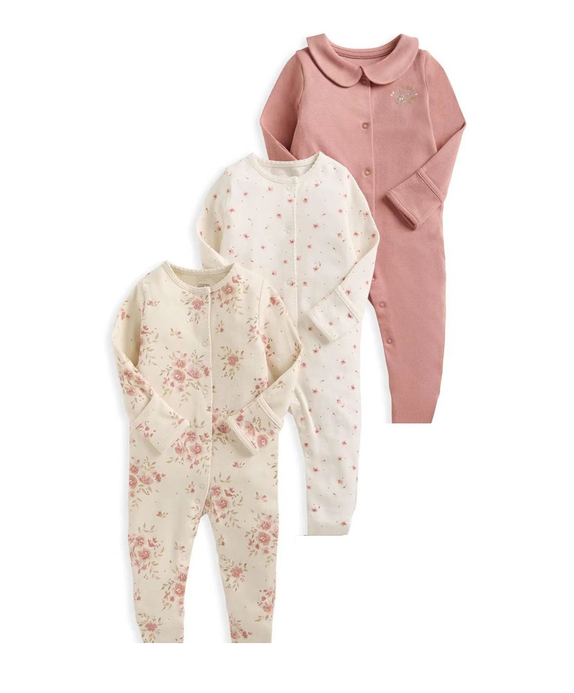 3pcs/lots Newborn Baby Romper Long Sleeve Baby Bodysuits Romper for Baby Cotton Clothes Sets for Baby Girl Boy Clothes Cartoon Ropa Jumpsuits Baby Clothes