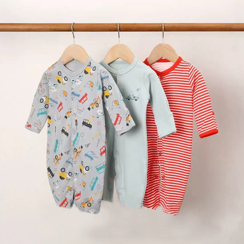 3pcs/lots Long Sleeve Baby Bodysuits Romper for Baby Newborn Romper Cotton Clothes Sets for Baby Girl Boy Clothes Cartoon Ropa Jumpsuits Baby Clothes 6M-24M