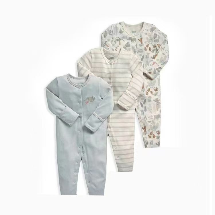 3pcs/lots Newborn Baby Romper Long Sleeve Baby Bodysuits Romper for Baby Cotton Clothes Sets for Baby Girl Boy Clothes Cartoon Jumpsuits Baby Clothes
