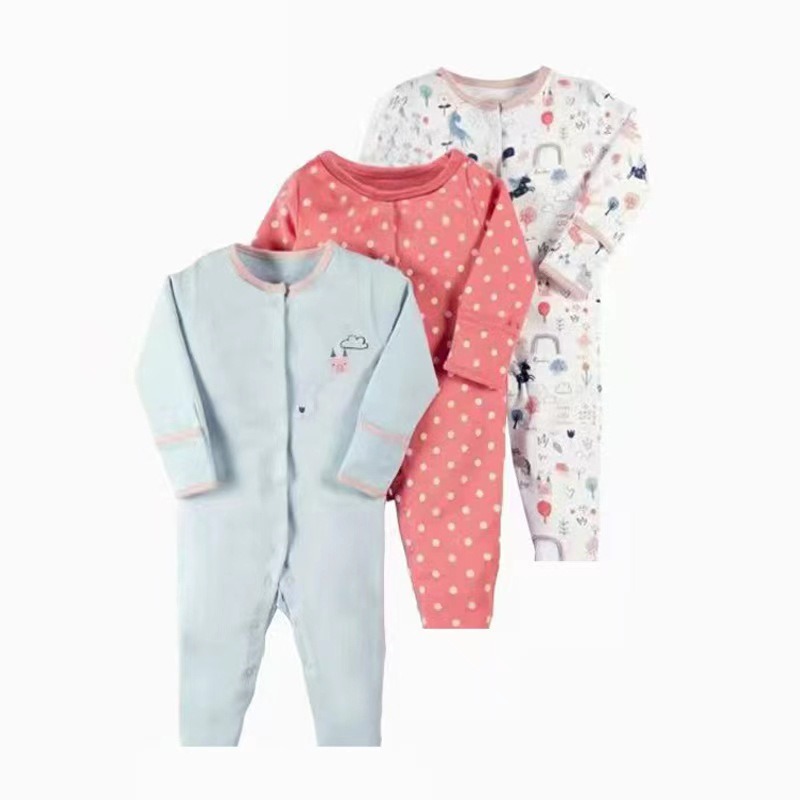 3pcs/lots Long Sleeve Baby Bodysuits Romper for Baby Newborn Cotton Romper Clothes Sets Baby Girl Boy Clothes Cartoon Ropa Jumpsuits Baby Clothes 6M-24M