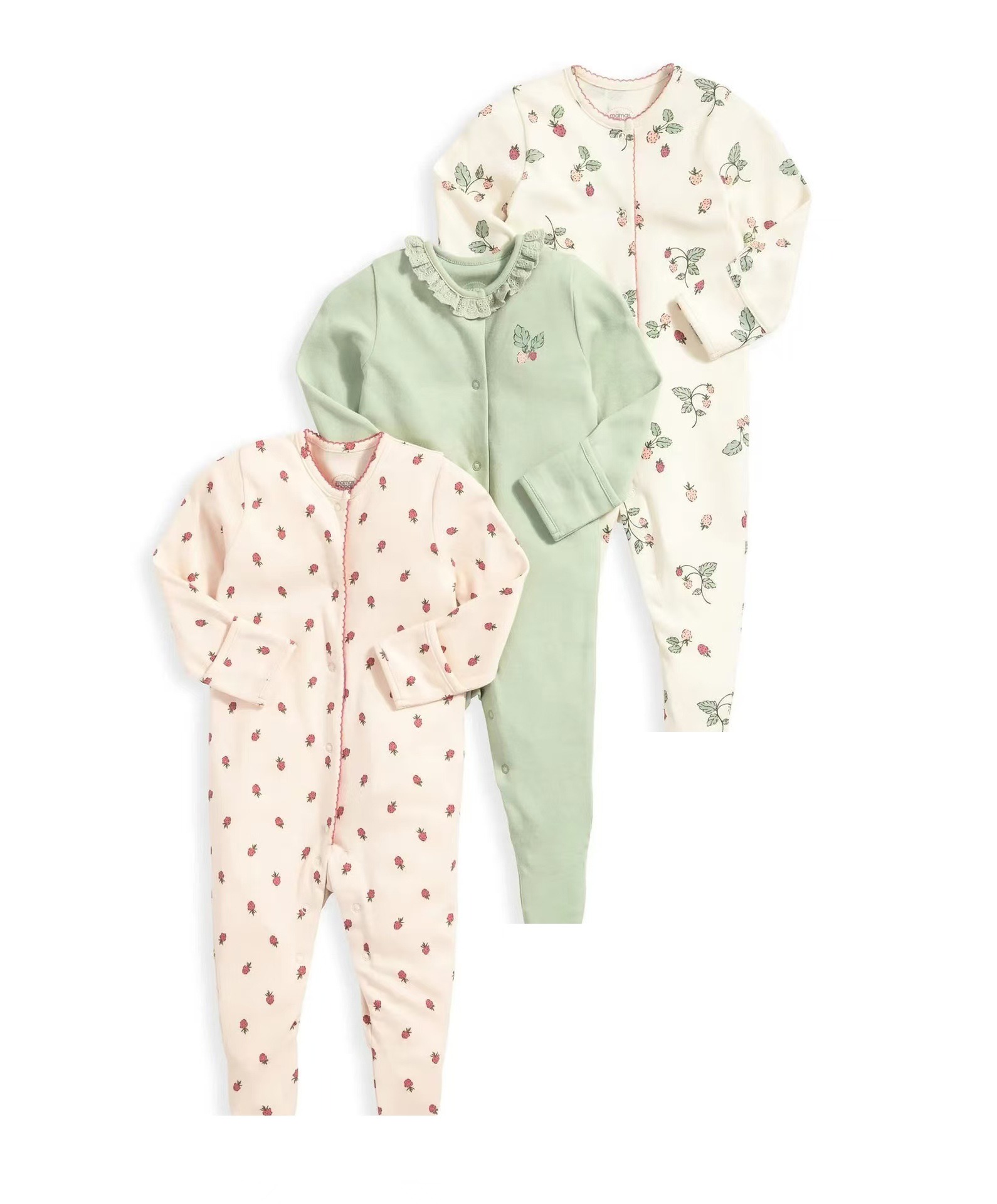 3pcs/lots Newborn Baby Romper Long Sleeve Baby Bodysuits Romper for Baby Cotton Clothes Sets for Baby Girl Boy Clothes Cartoon Jumpsuits Baby Clothes