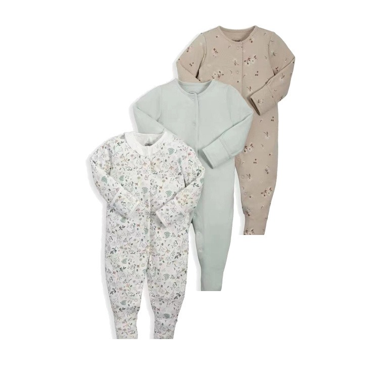 3pcs/lots Newborn Baby Romper Long Sleeve Baby Bodysuits Romper for Baby Cotton Clothes Sets for Baby Girl Boy Clothes Cartoon Ropa Jumpsuits Baby Clothes