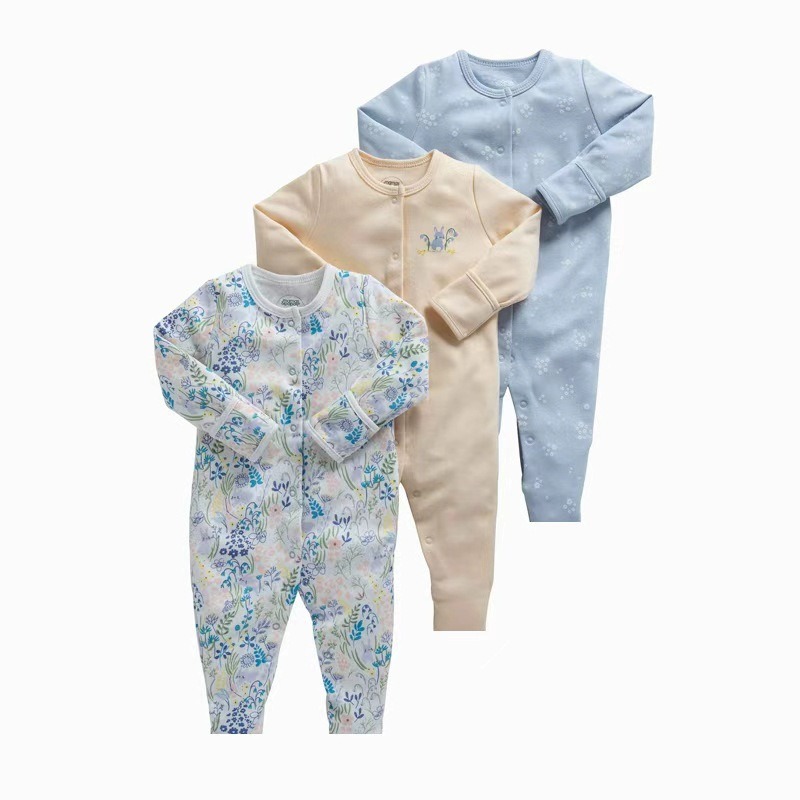 3pcs/lots Long Sleeve Baby Bodysuits Romper for Baby Newborn Cotton Romper Clothes Sets Baby Girl Boy Clothes Cartoon Ropa Jumpsuits Baby Clothes 6M-24M