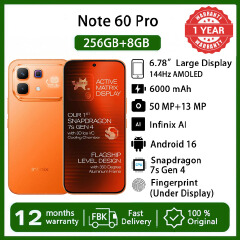 [Black Friday Pre-Sale] Infinix Note 60 Pro 5G Phone Snapdragon 7s Gen 4 6.78" AMOLED 6000mAh 50MP AI Cam 8GB+8GB RAM 256GB ROM 90W Wired 30W Wireless Charge Smart AI Phones