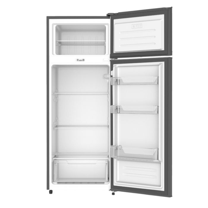 RAMTONS 204 LITERS DOUBLE DOOR FRIDGE DIRECT COOL, STAINLESS STEEL– RF/345