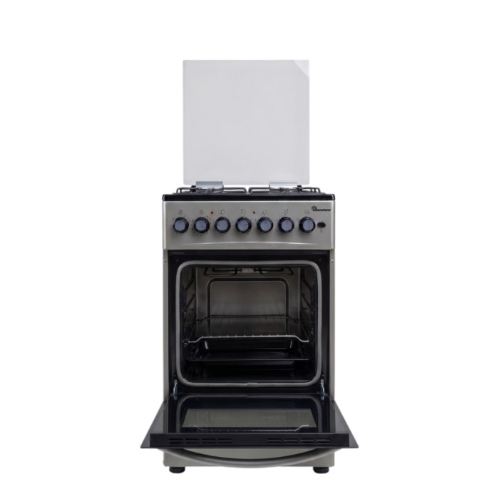 RAMTONS 3G+1E 50X50 Silver Cooker  with Multifunction electric oven  - RC/906
