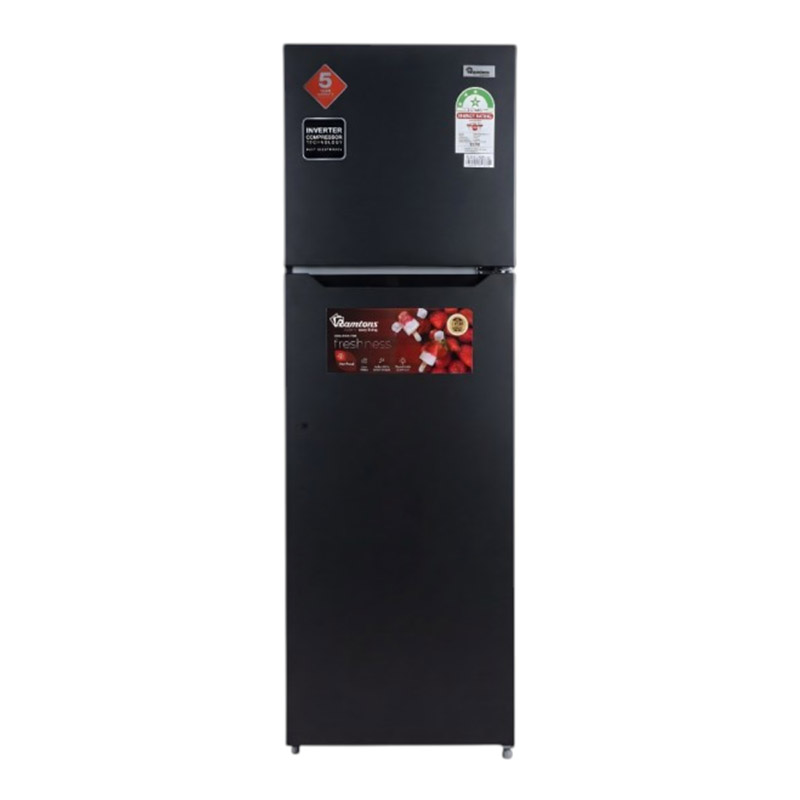 RAMTONS 266 LITRES DOUBLE DOOR NO FROST FRIDGE, GREY- RF/325