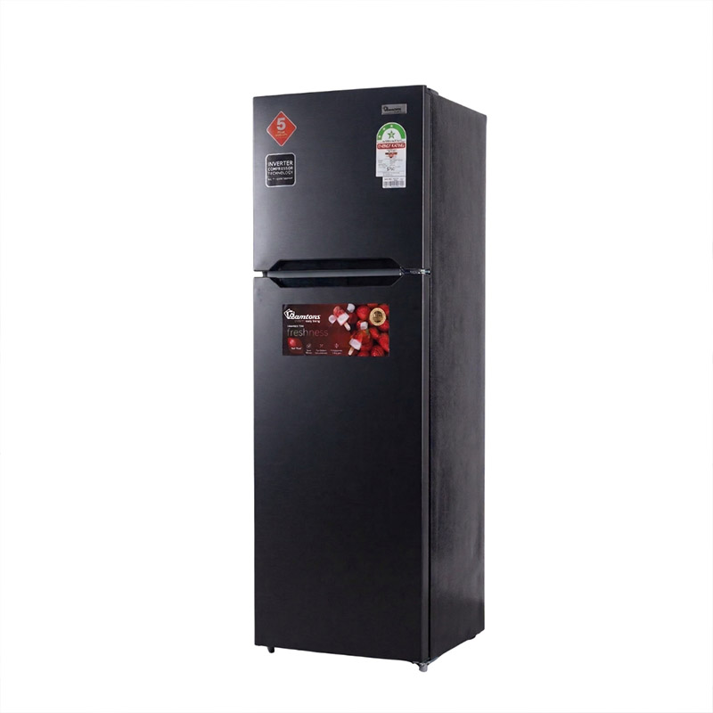RAMTONS 266 LITRES DOUBLE DOOR NO FROST FRIDGE, GREY- RF/325