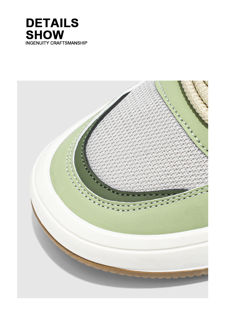Flat men's shoes, breathable mesh surface, trendy and versatile sports casual shoes, soft-soled fashion shoes, men's soft-soled breathable cloth shoes, inner height-increasing sneakers.