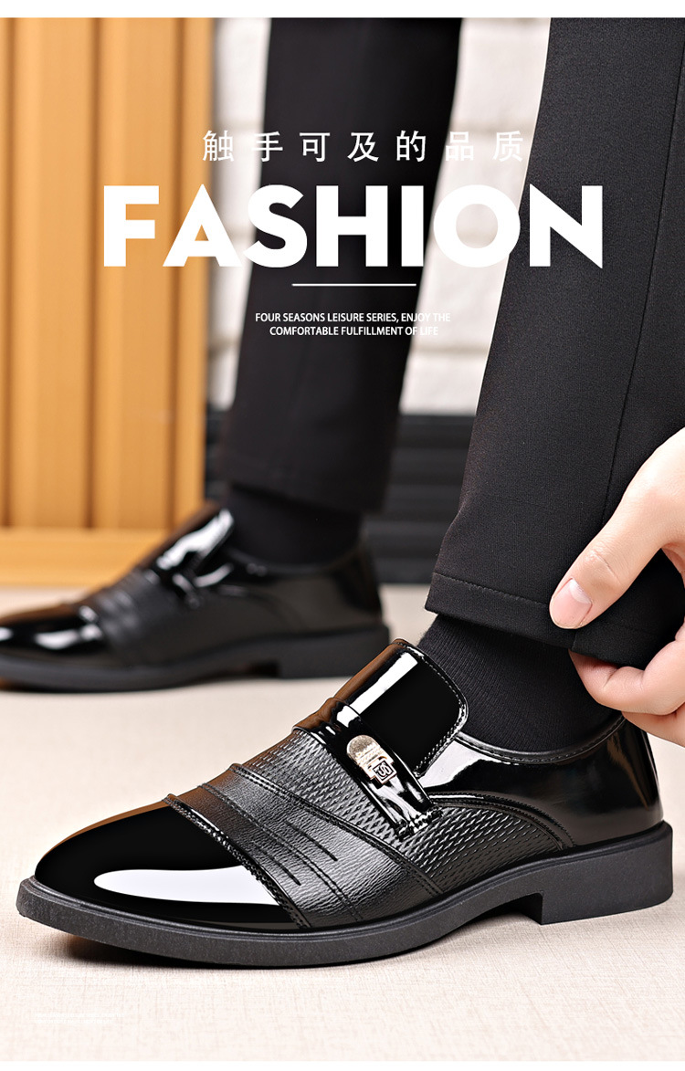 Oxfords Business Casual leather Shoes Men's Dress shoes Fashion Leather Shoes Formal Wear Brown slip on cap toe Loafers Driving Dad Shoes Black High Quality size 39-47 Official Shoes.