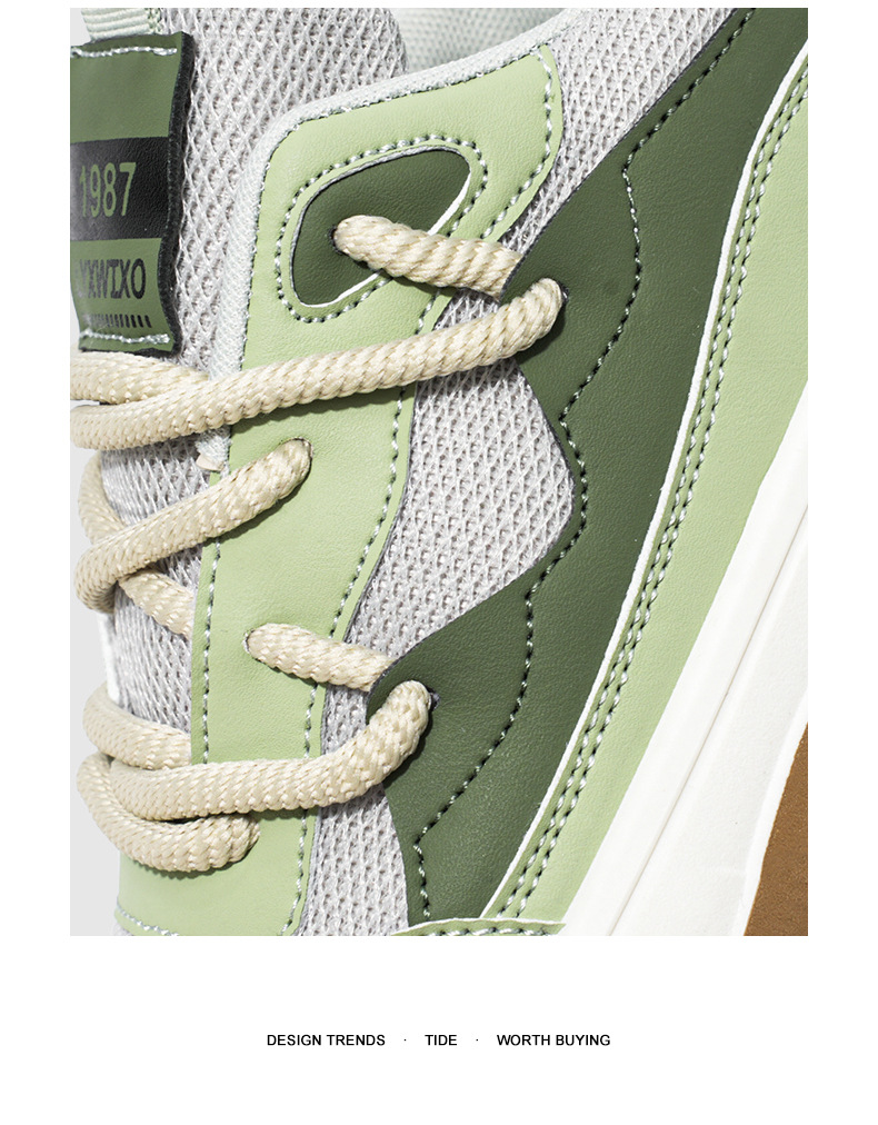 Flat men's shoes, breathable mesh surface, trendy and versatile sports casual shoes, soft-soled fashion shoes, men's soft-soled breathable cloth shoes, inner height-increasing sneakers.