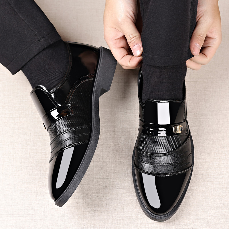 Oxfords Business Casual leather Shoes Men's Dress shoes Fashion Leather Shoes Formal Wear Brown slip on cap toe Loafers Driving Dad Shoes Black High Quality size 39-47 Official Shoes.