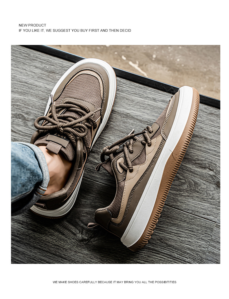 Flat men's shoes, breathable mesh surface, trendy and versatile sports casual shoes, soft-soled fashion shoes, men's soft-soled breathable cloth shoes, inner height-increasing sneakers.