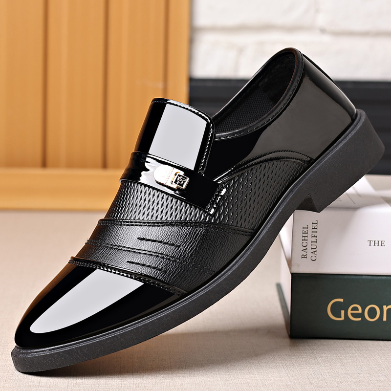 Oxfords Business Casual leather Shoes Men's Dress shoes Fashion Leather Shoes Formal Wear Brown slip on cap toe Loafers Driving Dad Shoes Black High Quality size 39-47 Official Shoes.