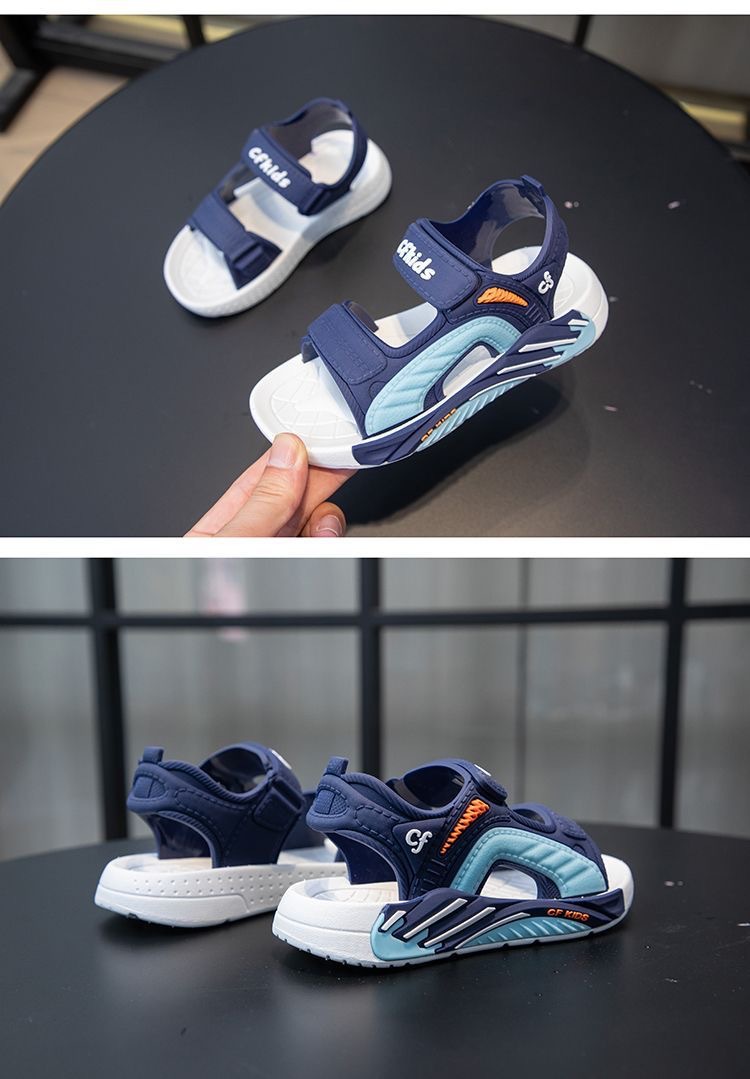 CF KIDS Kids Sport Sandals - Breathable Open Toe Athletic Sandals with Hook and Loop Straps for Boys Girls, Non-Slip Sole, Lightweight Casual Summer Shoes for Outdoor Beach Walking