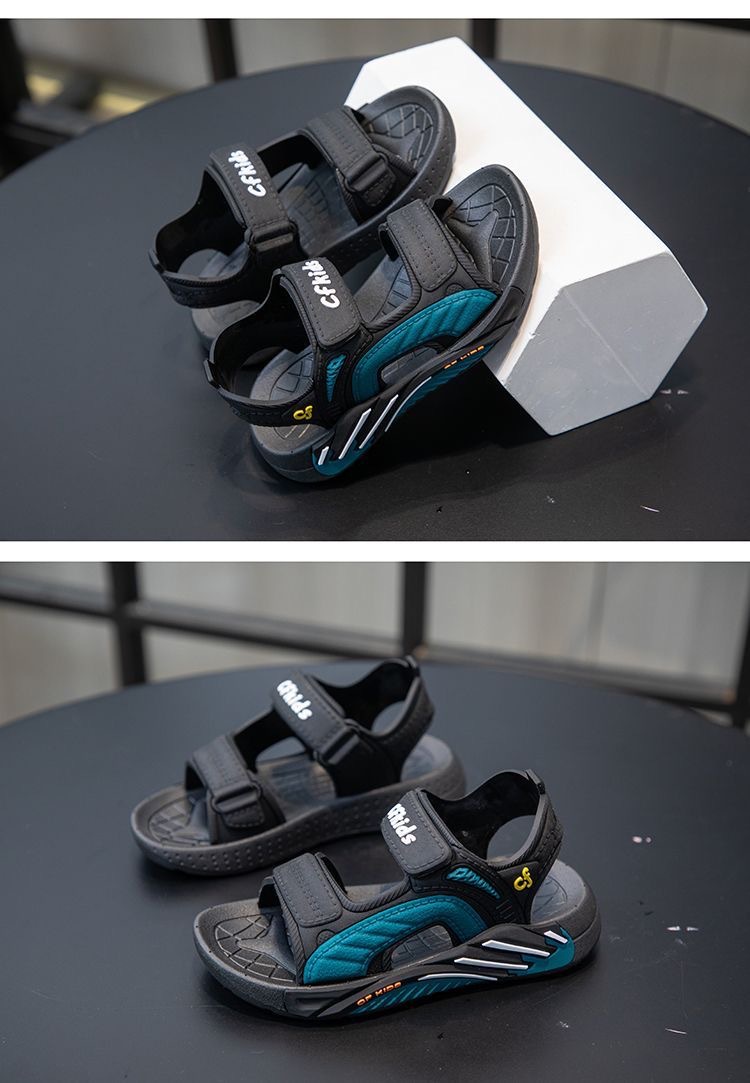 CF KIDS Kids Sport Sandals - Breathable Open Toe Athletic Sandals with Hook and Loop Straps for Boys Girls, Non-Slip Sole, Lightweight Casual Summer Shoes for Outdoor Beach Walking