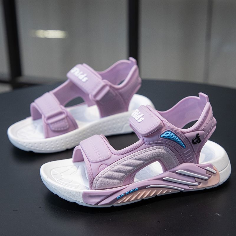 CF KIDS Kids Sport Sandals - Breathable Open Toe Athletic Sandals with Hook and Loop Straps for Boys Girls, Non-Slip Sole, Lightweight Casual Summer Shoes for Outdoor Beach Walking