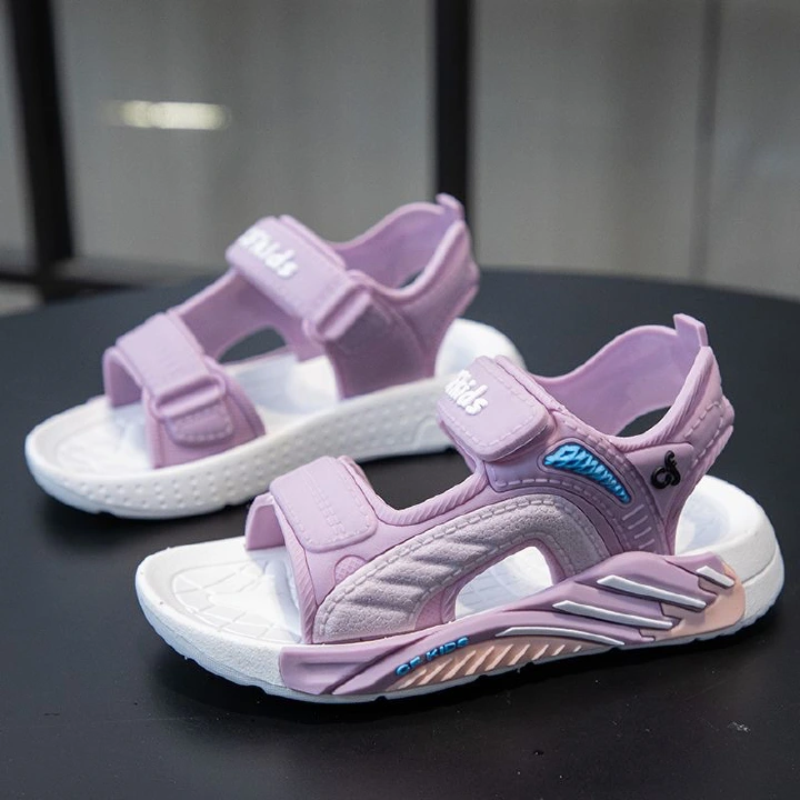 CF KIDS Kids Sport Sandals - Breathable Open Toe Athletic Sandals with Hook and Loop Straps for Boys Girls, Non-Slip Sole, Lightweight Casual Summer Shoes for Outdoor Beach Walking
