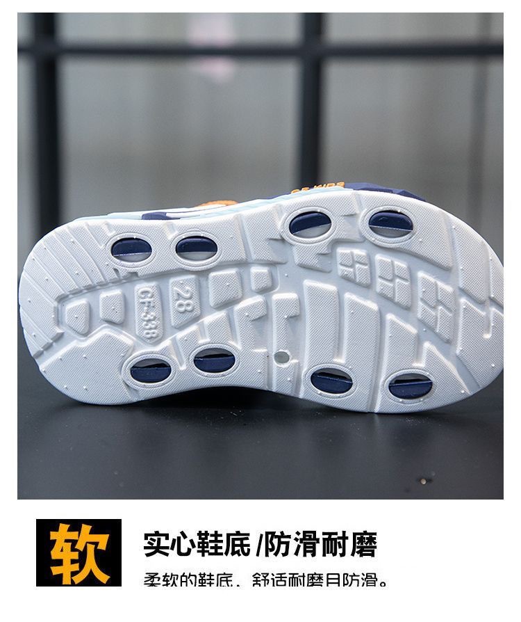 CF KIDS Kids Sport Sandals - Breathable Open Toe Athletic Sandals with Hook and Loop Straps for Boys Girls, Non-Slip Sole, Lightweight Casual Summer Shoes for Outdoor Beach Walking