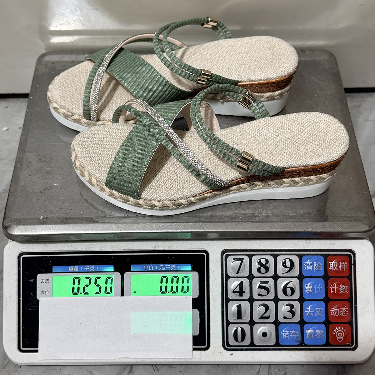 Women Roman Sandals Ladies Wedge Sandals Cross Strap Rhinestone Summer Beach Shoes Breathable Fish Mouth Open Shoes Non-Slip Comfortable Slides Size 36-43