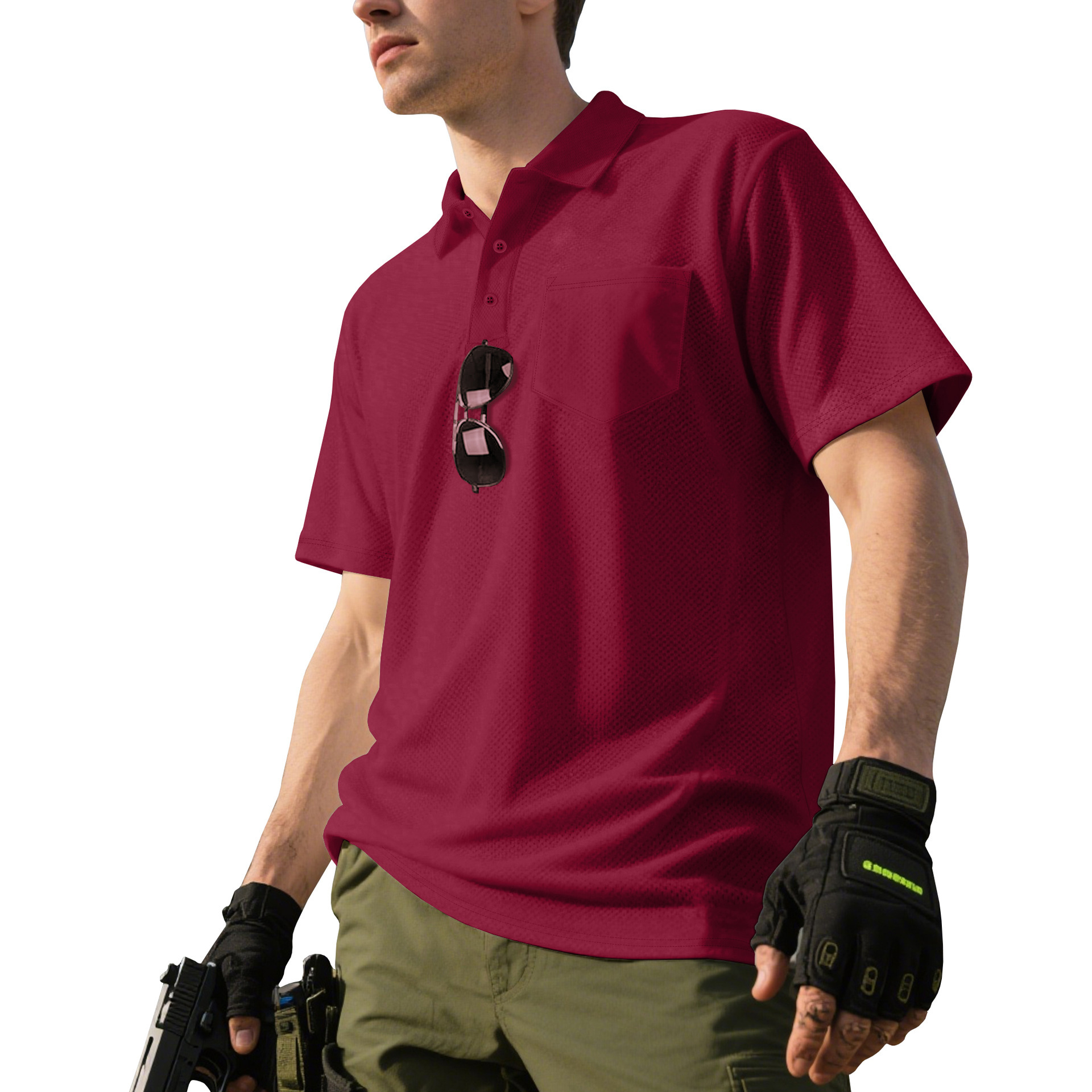 Clothes > Men's Clothing > Tops > Shirts  Men's Loose Summer Short Sleeve Lapel Polo Shirt Tee