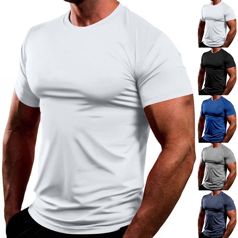 Clothes > Men's Clothing > Tops > T-Shirts Men's T-Shirt Crew Neck Summer Short Sleeve Sizes S 3XL