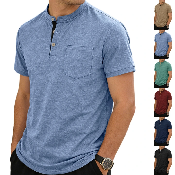 Clothes > Men's Clothing > Tops > T-Shirts  Summer Men's Short Sleeve Polo Shirt Casual T-Shirt
