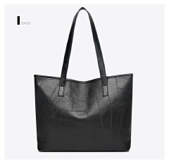 【with toy bear】New Arrivals PU splicing  Women's Bags Tote Bags  handbags Trendy  Shoulder Bag