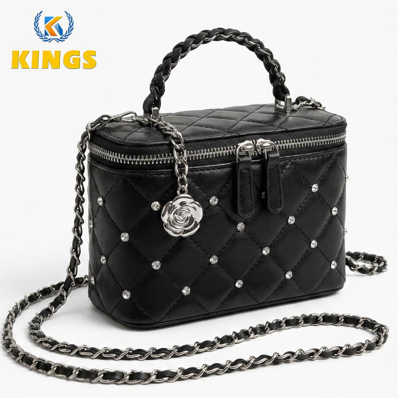 New Arrival Ladies Purses Small Top-Handle Bags Mini Cross-body bag Tiny Top-handle Bag Rhinestone Decoration Phone Bag