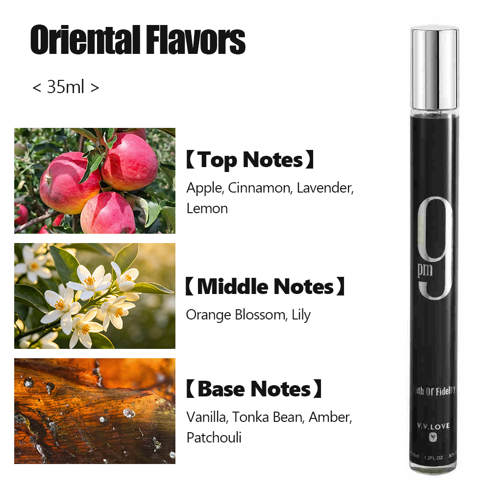 35ml*4 Pcs Men Perfume Classic Fragrance Dau de Toilette Woody Oriental Gourmand Fruity Tone Fragrance & Deodorant
