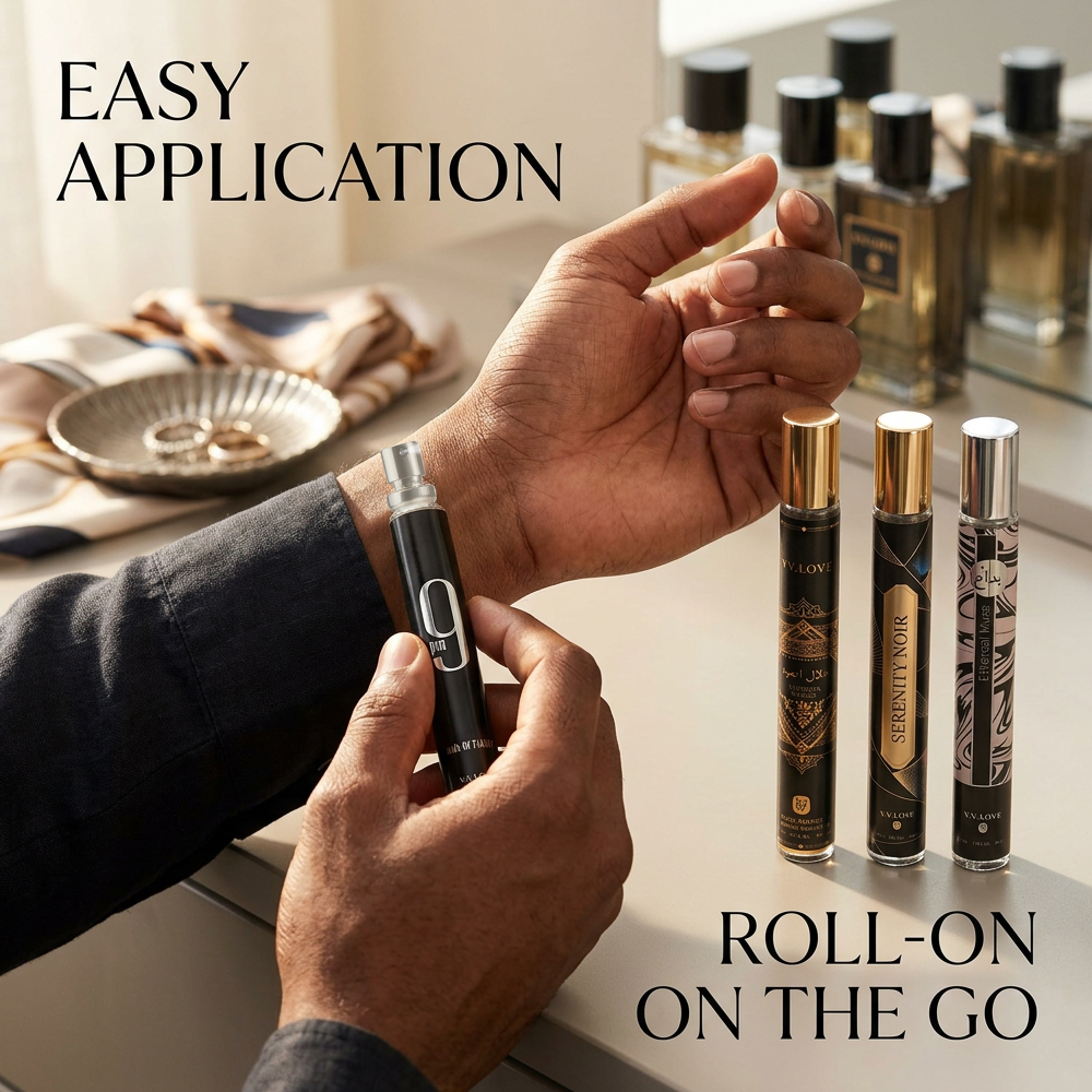 35ml*4 Pcs Men Perfume Classic Fragrance Dau de Toilette Woody Oriental Gourmand Fruity Tone Fragrance & Deodorant