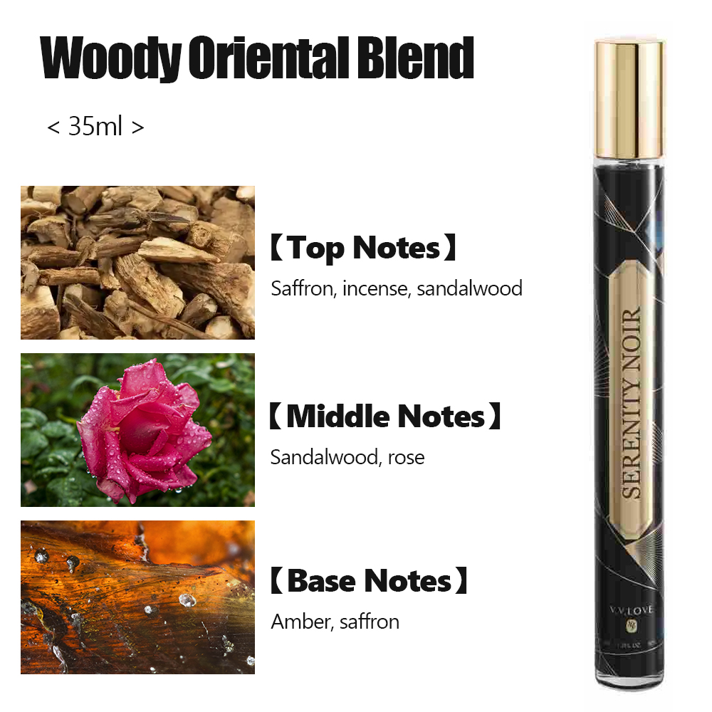 35ml*4 Pcs Men Perfume Classic Fragrance Dau de Toilette Woody Oriental Gourmand Fruity Tone Fragrance & Deodorant